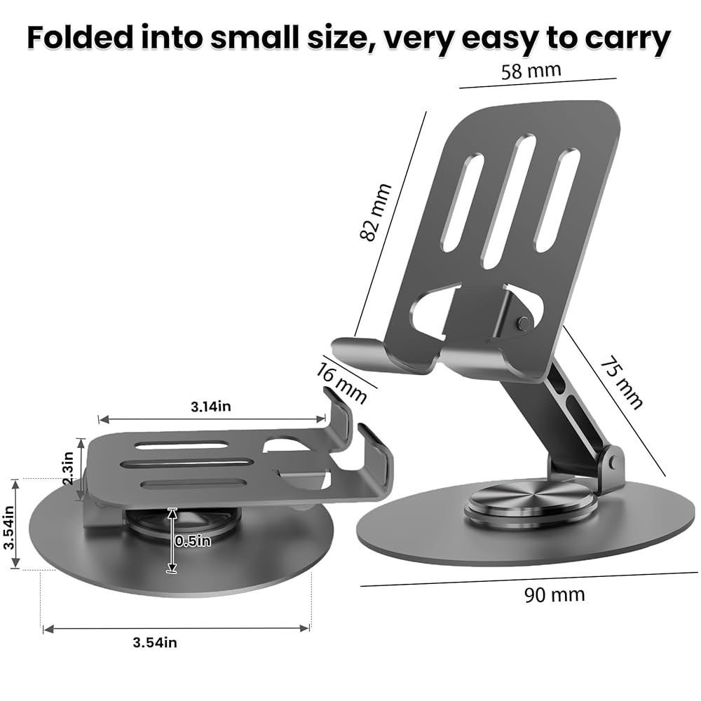 Adjustable Gray Phone Stand - Picture 3 of 16